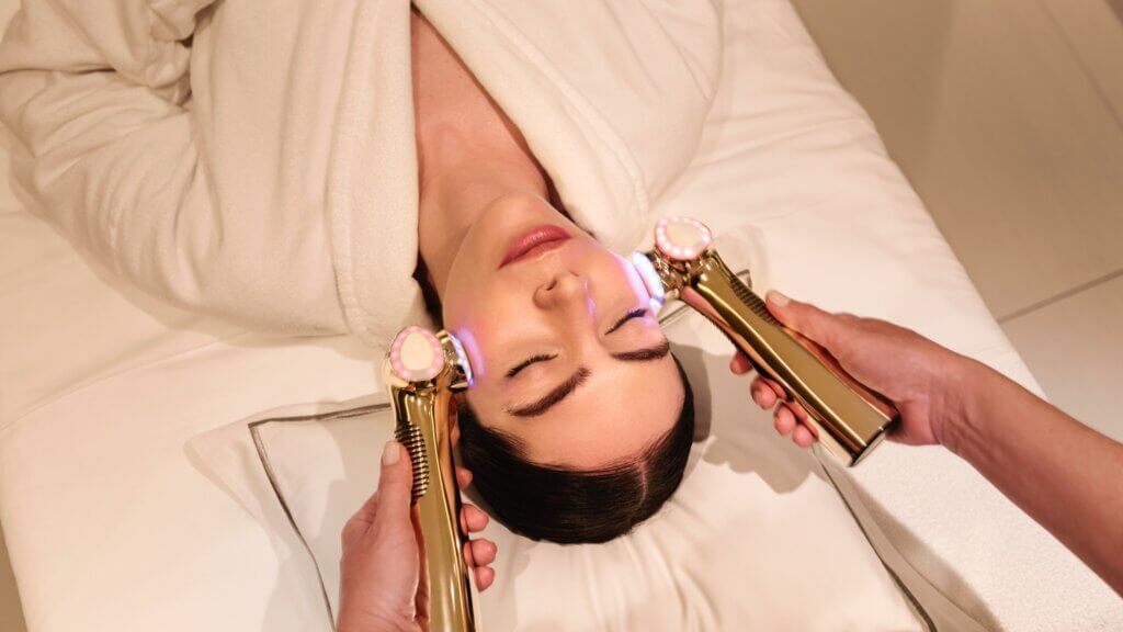 Tratamento facial no Lancôme Absolue Spa