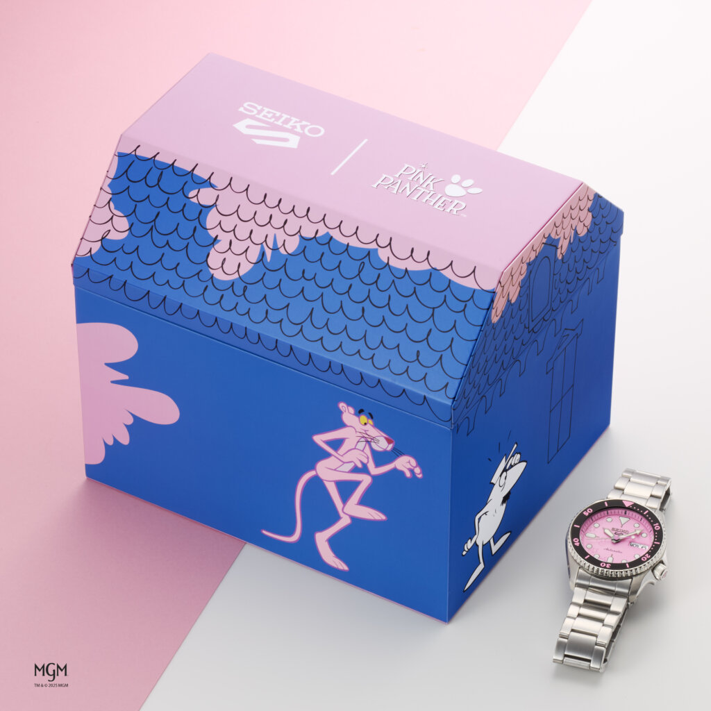 Seiko 5 Sports lança edição limitada inspirada na Pantera Cor-de-Rosa